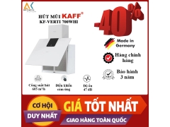 MÁY HÚT MÙI KÍNH VÁT ÁP TƯỜNG  KAFF KF-VERTI 700WHI - Made In Germany